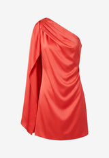 Stella McCartney One-Shoulder Satin Mini Dress Red 6A07063FU3026453_TOMATO_70014722