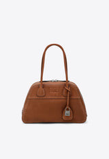 Miu Miu Vivant Nappa Leather Bowling Bag Brown 5BB199OOO2BBL/T_MIU-F098L