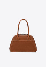 Miu Miu Vivant Nappa Leather Bowling Bag Brown 5BB199OOO2BBL/T_MIU-F098L