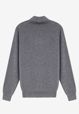 Brunello Cucinelli Cashmere Polo Sweater Gray M2300295C079C_PIOMBOGRIGIOCHIARO_70014785