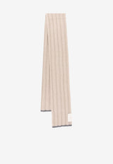 Brunello Cucinelli Ribbed Cashmere Scarf Beige M2240819CZ695_XBCNEC_70014823