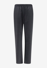 Burberry EKD Pinstripe Drawstring Pants Gray 8130048C6179_IRON GREY STRIPE_70013968