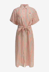 Polo Ralph Lauren Striped Midi Shirt Dress Red 211965843500WHITE-RED_43dbb065-6b6b-4187-a372-e2348846fb0b