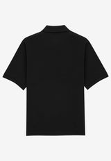 Saint Laurent Cassandre Wool Polo T-shirt Black 841679Y75YW1000_NOIR_70040306