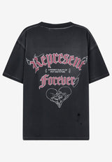 Represent Duality Distressed Logo T-shirt Black MLM10118902_washed black_70014069