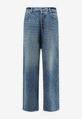 Balenciaga Distressed Baggy Jeans Blue 745213TDW145002_DARKBLUE_70149660