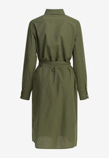 Polo Ralph Lauren Linen-Blend Midi Shirt Dress Green 211A96346001SUPPLY OLIVE_e6c5b0a2-62a7-43eb-a56e-8f500830f41a