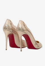 Christian Louboutin Hot Chick 100 Laminated Leather Pumps Rose Gold 3260111-F608-LECHE