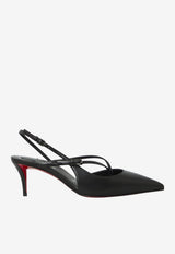 Christian Louboutin Twistissimo 60 Slingback Pumps Black 3260078-B439-BLACK