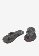 Christian Louboutin Super Loubi Studded Flip Flops Black 1230961-BK01-BLACK