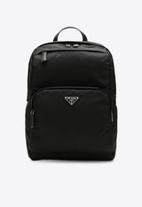 Prada Triangle Logo Re-Nylon Backpack Black 2VZ104OOO2DMG/T_PRADA-F0002