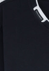 Dolce & Gabbana Ribbed-Trim Crewneck T-shirt Navy G8TW5TFU7EQB0665_BLU SCURISSIMO_70014342