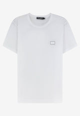 Dolce & Gabbana Logo Plaque Crewneck T-shirt White G8PV1TG7Q1QW0800_BIANCO OTTICO_70014476
