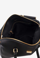 Dolce & Gabbana Medium Vittoria Calf Leather Handbag Black BB7844A084180999_Black_70014488