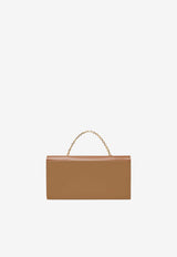 Fendi FF Diamonds Leather Chain Clutch Brown 8M0530ALV4F1URW_SANDSELLIEROS_70026728
