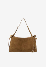 Alaïa Le Click Pocket 35 Nubuck Leather Shoulder Bag Khaki AA1L2038CA214A47_VERTKAKI_70150758
