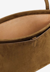 Alaïa Le Click Pocket 35 Nubuck Leather Shoulder Bag Khaki AA1L2038CA214A47_VERTKAKI_70150758