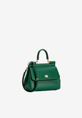 Dolce & Gabbana Small Sicily Top Handle Bag in Dauphine Leather Green BB6003B100187174_VERDESMERALDO_70014160