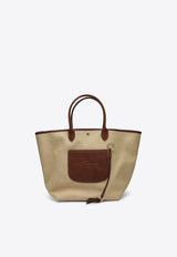 Longchamp Large Le Pliage Basket Bag Beige 10308HGK/T_LONG-035