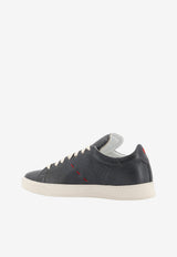 Kiton Ciro Paone Iconic Stitch Low-Top Sneakers Gray USSA421N0151707GRIGIOSCURO_GRIGIOSCURO_70014199