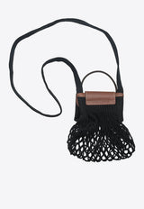 Longchamp XS Le Pliage Filet Mesh Bag Black 10139HVH/T_LONG-001