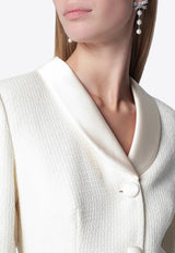 Self-Portrait Bouclé Midi Dress Cream PF26-144MPL/T_SELF-C