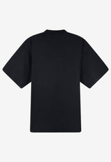 Balenciaga The Address Oversized Faded T-shirt Black 871733TUVO61041_FADEDWASHEDBLACK_70166728