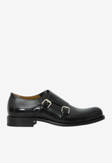 Christian Louboutin Moustachou Monk-Strap Loafers Black 3260268--BK01