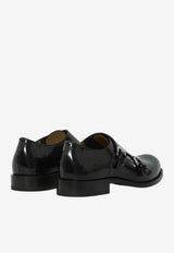 Christian Louboutin Moustachou Monk-Strap Loafers Black 3260268--BK01
