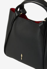 Christian Louboutin Mini Bettina Hammered Leather Tote Bag Black 3265051--BK01