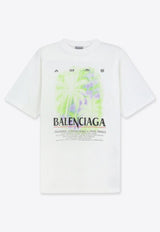 Balenciaga The Window Printed T-shirt White A00497TUV079000_WHITE_70166783