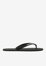 Christian Louboutin Summer Loubi Flip Flops Black 3260229--BK01