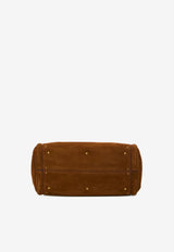 Chloé Paddington Suede Top Handle Bag Brown CH26AS802S77--206
