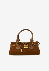 Chloé Paddington Suede Top Handle Bag Brown CH26AS802S77--206