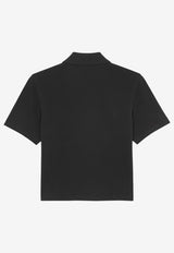 Saint Laurent Cassandre Polo T-shirt Black A003I4Y38EK1000_NOIR_70166824