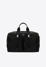 Prada Re-Nylon and Saffiano Travel Bag Black 2VC006OOM2DMG/T_PRADA-F0002