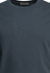 Herno Resort Short-Sleeved Crewneck T-shirt Blue JG00031UR520529122_d96eed6d-1cea-4372-ac9b-b43628f53548
