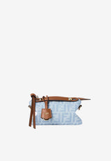 Fendi Mini By The Way FF Jacquard Canvas Bag Light Blue 8BS098AY6QF1WM6_DENIM CHSELLIEROS_70026707