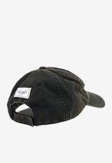 The Attico Logo Baseball Cap Black 261WAC00041CCC131TA121_Blackwhite_70166724
