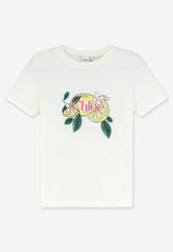 Chloé Lemon Print T-shirt White CH26AJH08981107_Iconic Milk_70014836