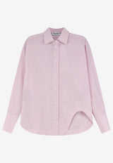 The Attico Long-Sleeved Checked Shirt Pink 261WCH00014CCC148AA460_WhitePink_70166736
