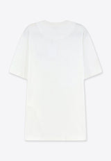 The Attico Embroidered Logo Oversized T-shirt White 261WCT00350JJJ025AA001_WHITE_70166782