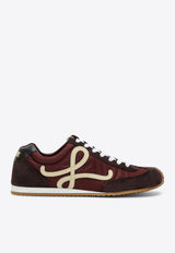 Loewe Ballet Runner 2.0 Sneakers in Nylon and Suede Burgundy M816282XCGNY/T_LOEW-0138