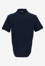 Thom Browne Name Tag Patch Shirt Navy FJP125AJ0055_415