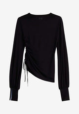 Y-3 Cinched Drape T-shirt Black KS1425BLACK_BLACK_70210679