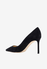 Jimmy Choo Romy 85 Suede Pumps Black ROMY85SUEBLACK_BLACK_67481215