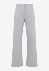 Washed Wide-Leg Jeans