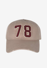 Golden Goose DB 78 Patch Distressed Baseball Cap Beige GUP02696P002507_55164