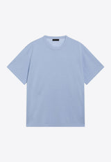 Prada Basic Crewneck T-shirt Light Blue UJN21AOOO6341/T_PRADA-F0012