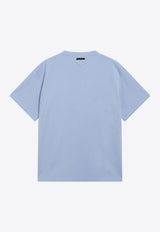Prada Basic Crewneck T-shirt Light Blue UJN21AOOO6341/T_PRADA-F0012